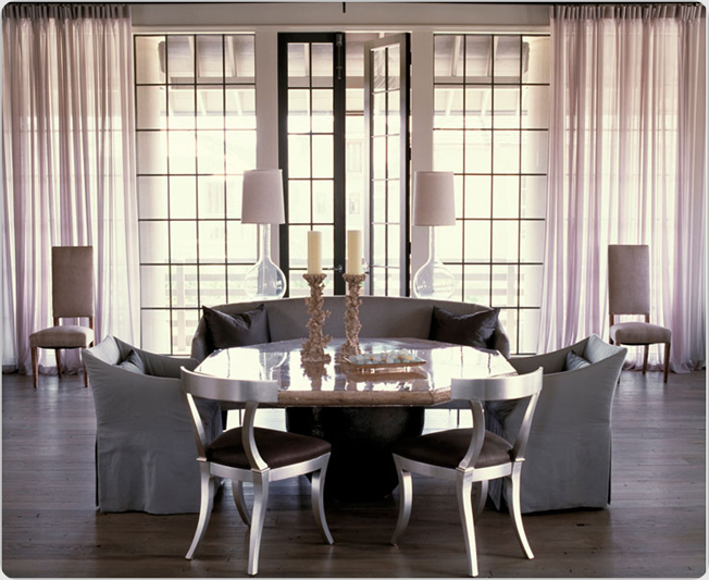 Developing Designs Blog by Laura Jens Sisino Settees……at the Dining Table